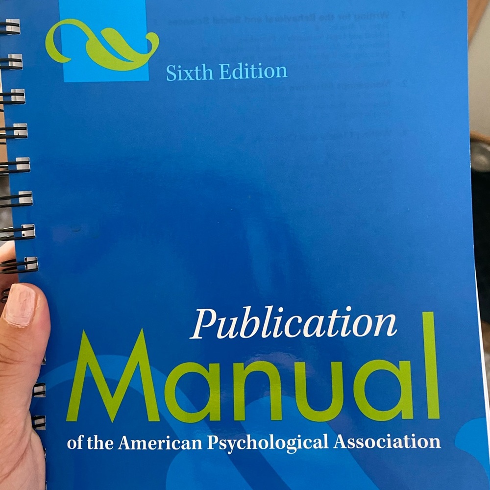 6th edition APA manual